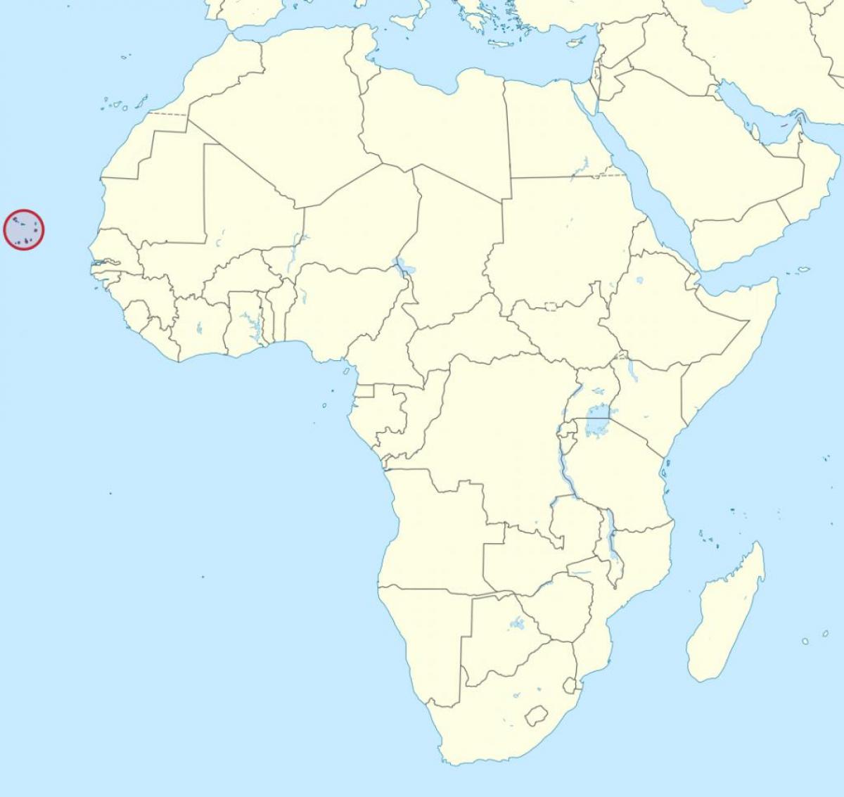 Cabo Verde kusini ramani